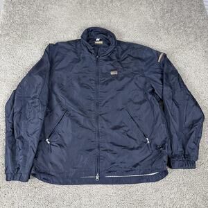 Napapijri Jacket Mens 2XL Blue Expedition Experience Nylon Windbreaker Full Zip